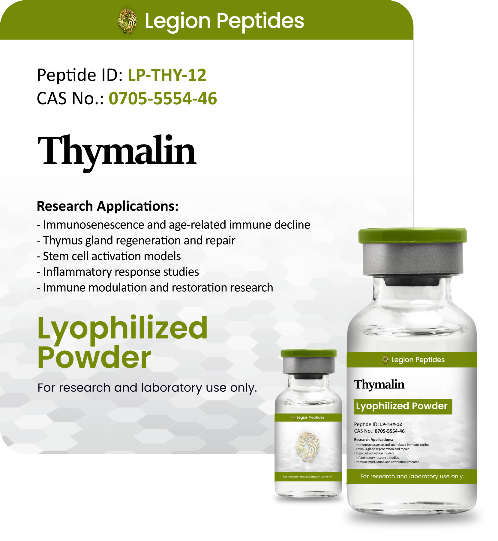 Thymalin (Thymic Peptide)